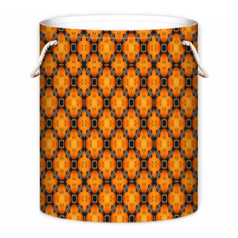 Orange print inspired Laundry bag