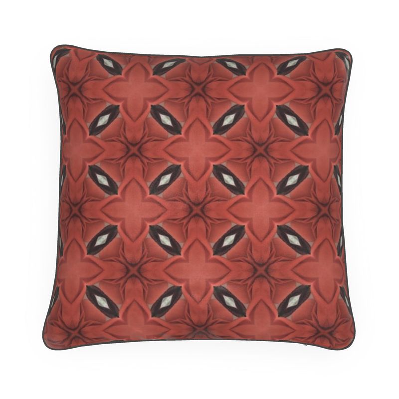 Eclipse shaped oval print  Wine cushion