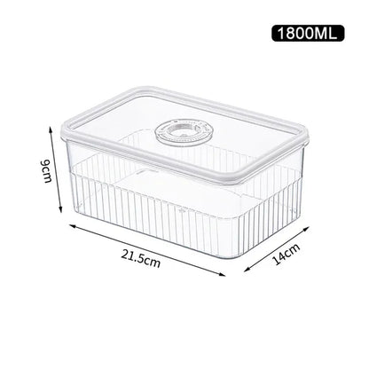 Transparent Fridge Organizer Food Storage Containers Fresh Vegetable Fruit Baskets Refrigerator Storage Box Kitchen Organizer