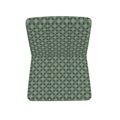 Turquoise Fabric  patterned Occasional Chair